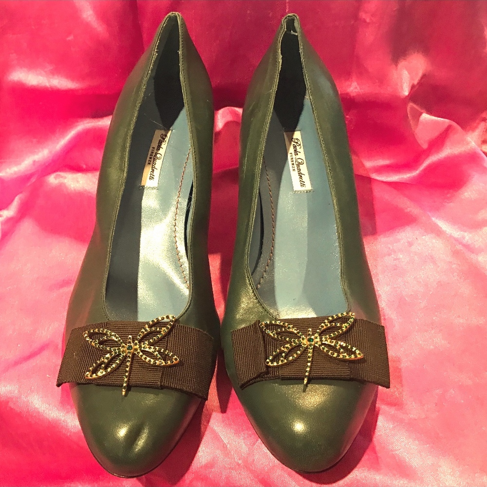 Paola Quadretti Firenze Leather Heel Shoes US 8.5